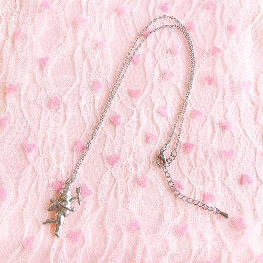 Purple Cream シルバーエンジェルネックレス P598 SILVER シルバー