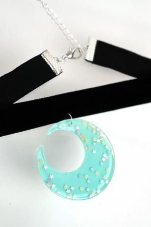 【会員限定0円】XTS Mint Moon Velvet チョーカー
