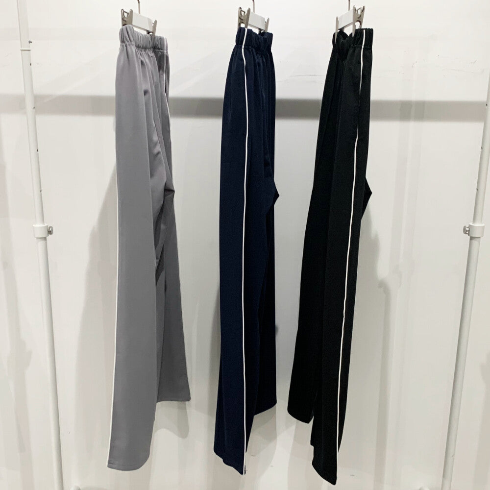 Unisex Jersey Line Pants BLACK