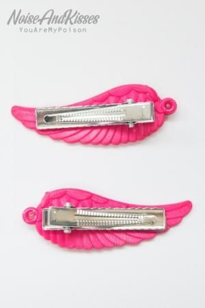 【会員限定0円】XTS Twin Wings ヘアピン セット Deep Pink