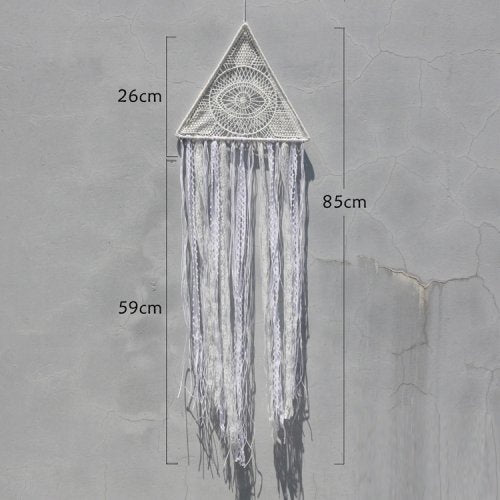 Pyramid Dream Catcher WHITE