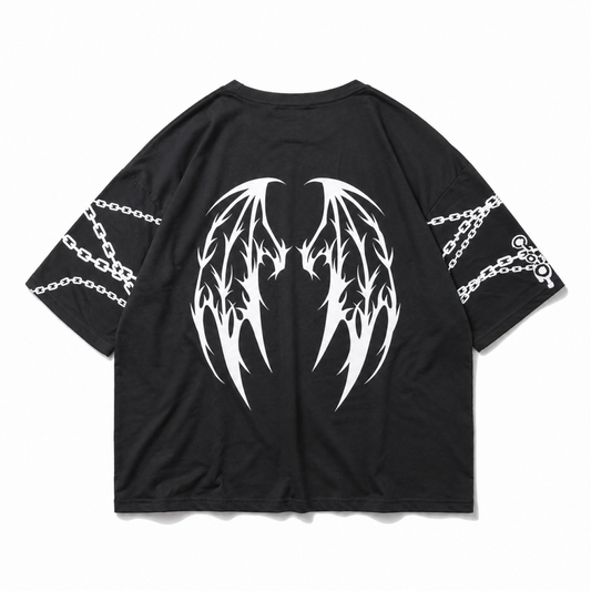 SUNCITY DOLL x ACDC RAG Sweet My Pain ヒュージTシャツ BLACK