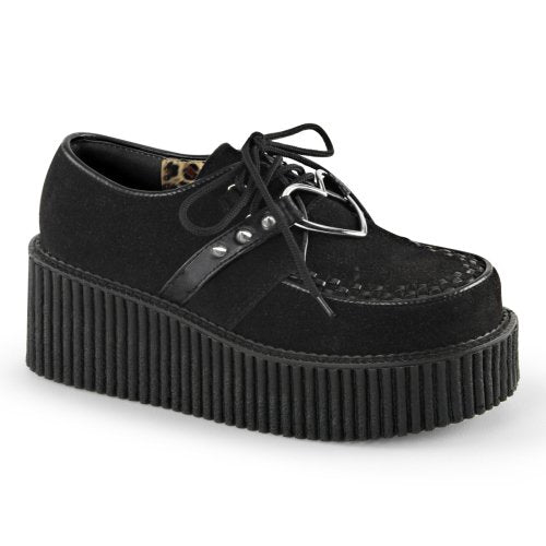 [即納] Demonia ハートOリング プラットフォームクリーパーシューズ CREEPER-206 BLACK