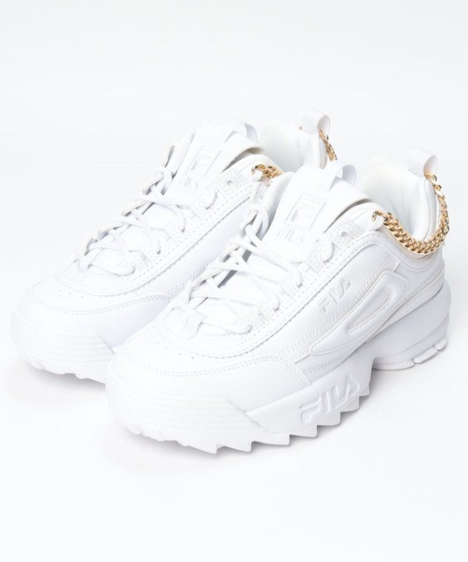 FILA Disruptor Chain WHITE/GOLD WFW21020136 WHITE [BLACK FRIDAY