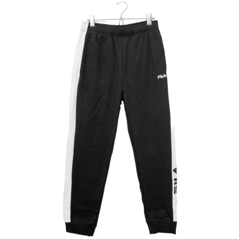 FILA Logo Side Line Jogger Sweat Pants Black - YOU ARE MY POISON