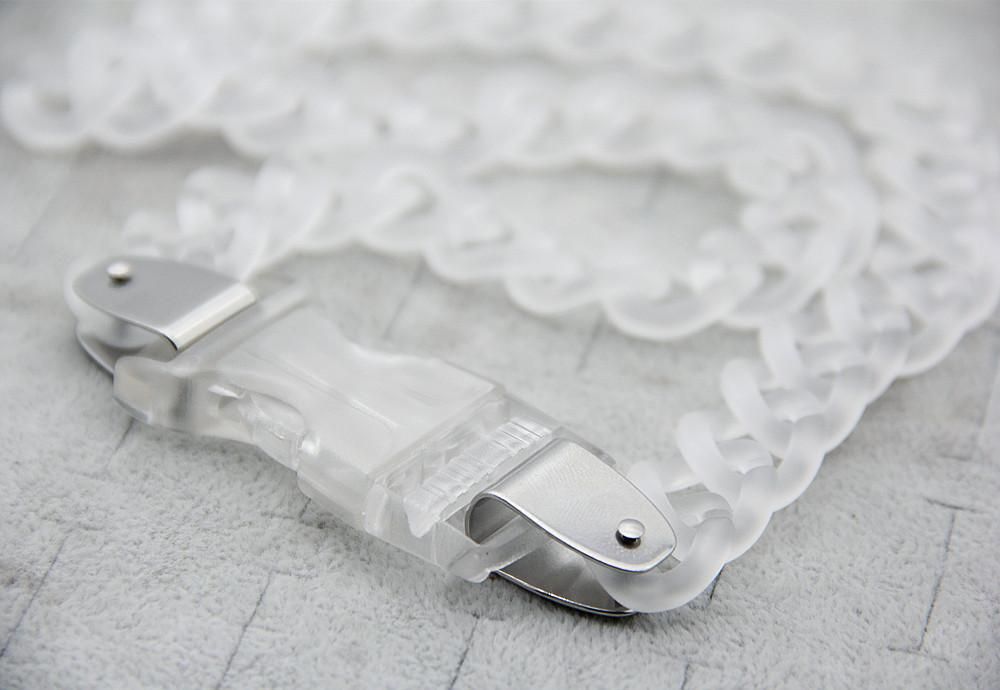 プラスチック バックルチェーン ブレスレット Clear