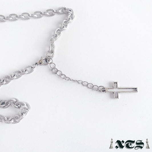 XTS ファイヤークロス Fire Cross ネックレス SILVER TS0254