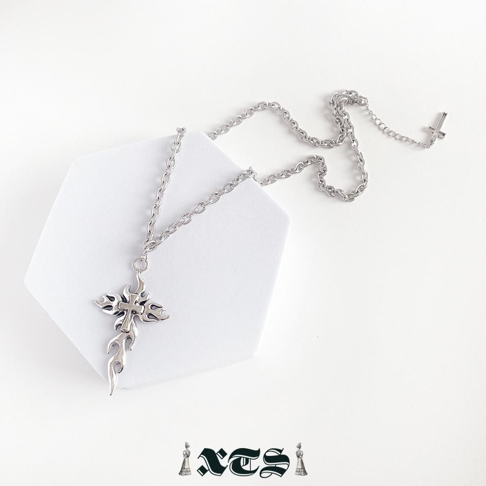 XTS ファイヤークロス Fire Cross ネックレス SILVER TS0254