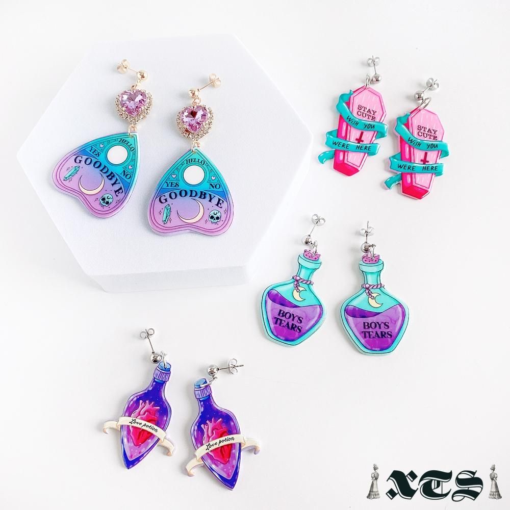 XTS パステル ハート Pastel Heart Planchette ピアス TS0263
