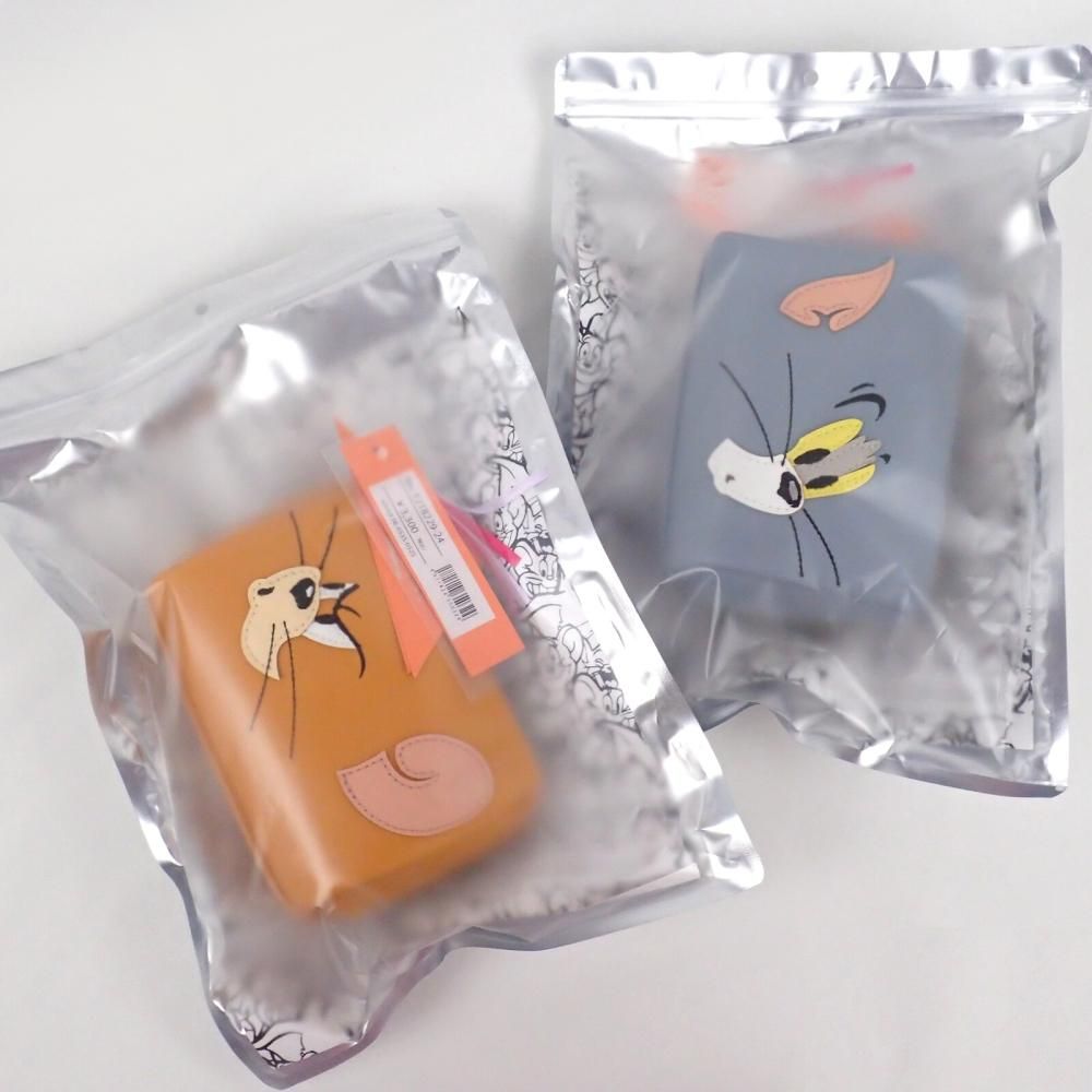 TOM&JERRY×Flapper フェイスアップリケコスメポーチ Jerry