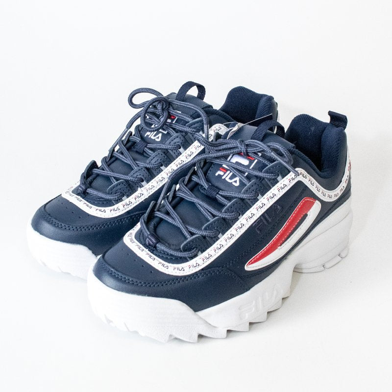 FILA DISRUPTOR PREMIUM REPEAT Disruptor platform sneakers in NAVY