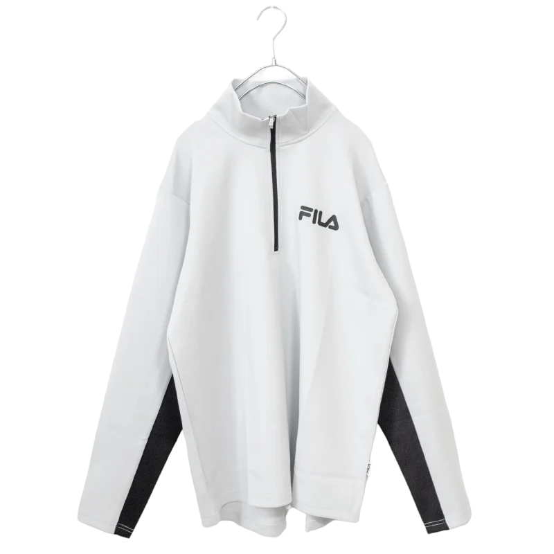 FILA Fila Stretch Switching Half Zip Jacket GRAY Gray FM6005 - YOUAREMYPOISON