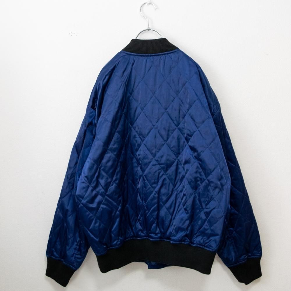 VISION STREET WEAR リバーシブル中綿サテンブルゾン NAVY ネイビー