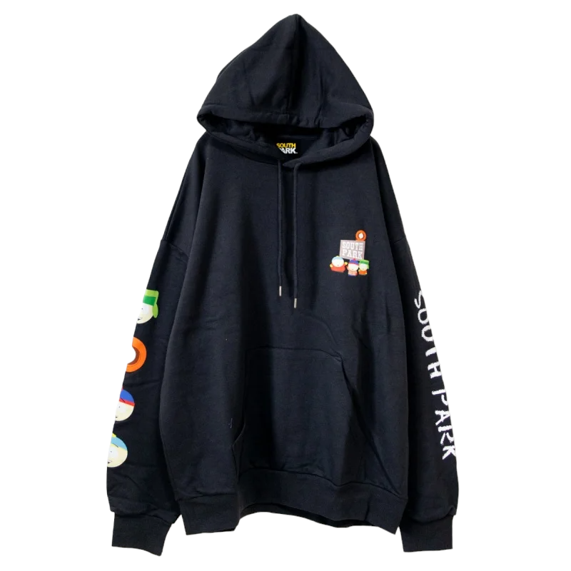 SOUTH PARK Character Print Pullover Hoodie Parka CHARCOAL YOU ARE MY POISON
