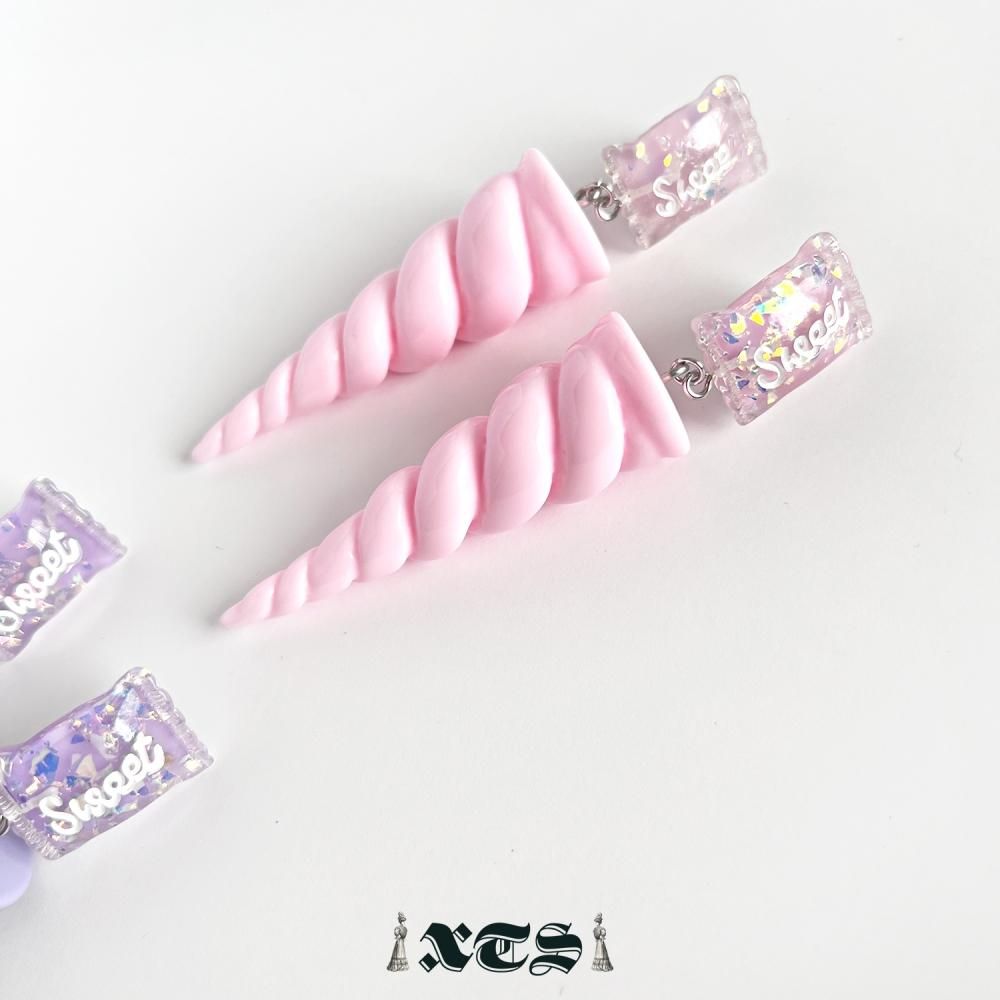 XTS Sweet Unicorn ピアス PINK PURPLE TS0295