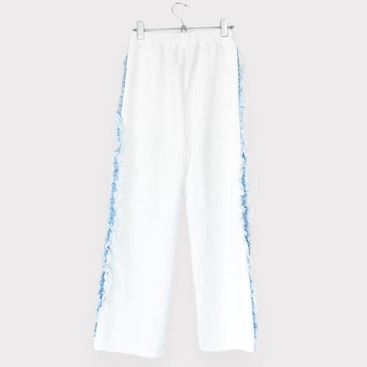 ACDC RAG 月 ジャージ ロングパンツ WHITE