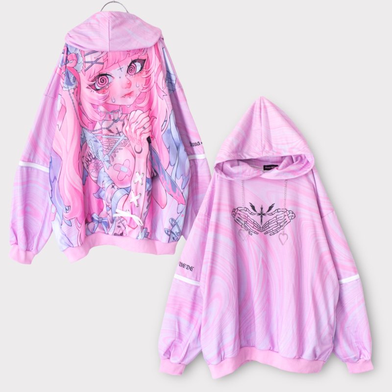 ACDC RAG x kuua HEAVEN Hoodie PINK