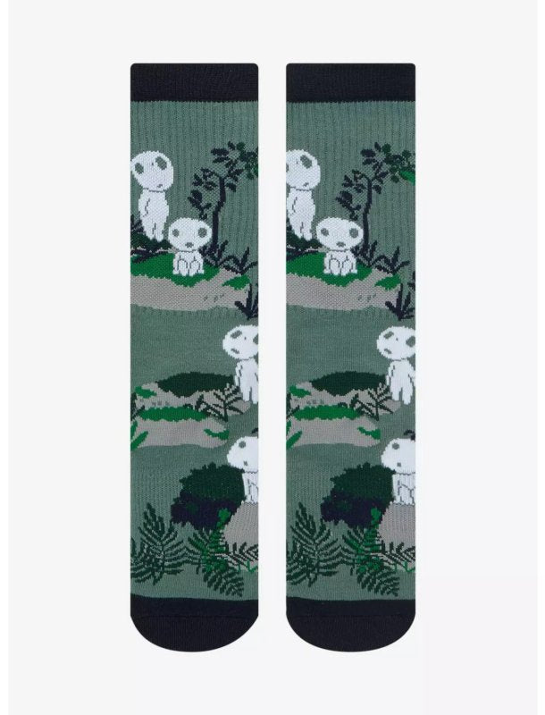 Princess Mononoke Kodama Crew Socks