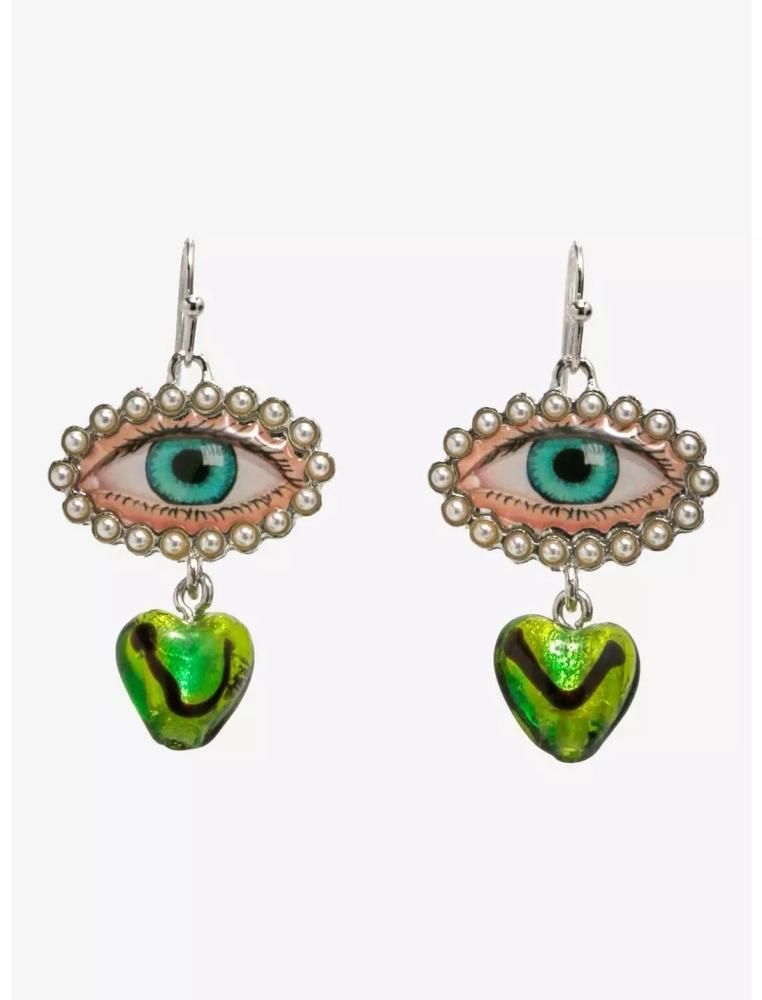 EYE&ハート ドロップピアス