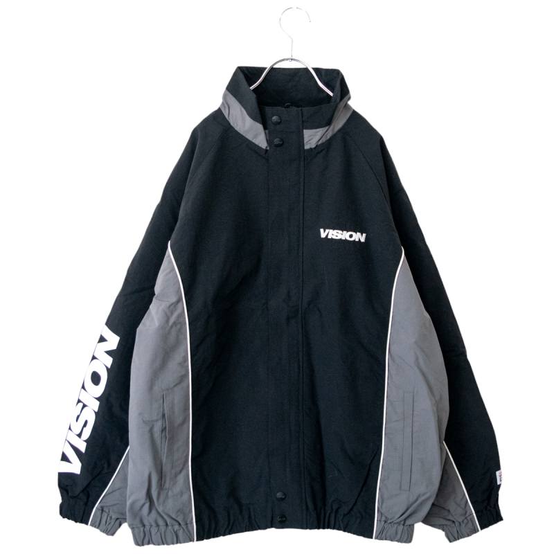 VISION STREET WEAR ラグラントラックジャケット BLACK
