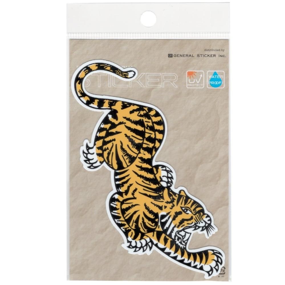 虎 RIGHT TIGER タイガー バイカーステッカー バイク ハーレー ヘルメット BK006