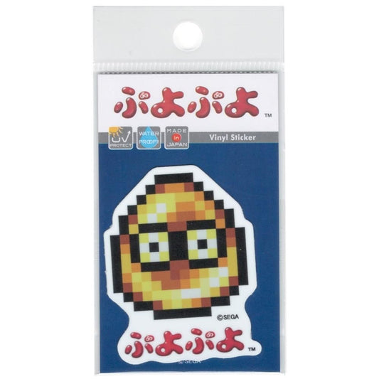 ぷよぷよ ドット第二弾 ミニステッカー きいろぷよ SEGA セガ キャラクター フィーバー グッズ PUYO036
