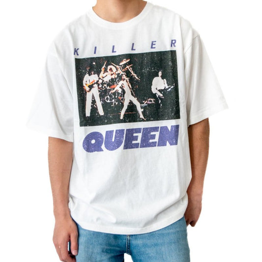 QUEEN クイーン フォト ロゴ Tシャツ WHITE