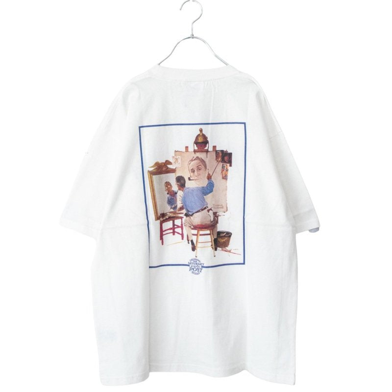 POST ノーマンロックウェル プリントTシャツ CHARCOAL