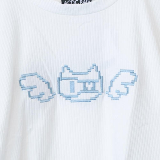 ACDC RAG ドットネコ チビ Tシャツ WHITE
