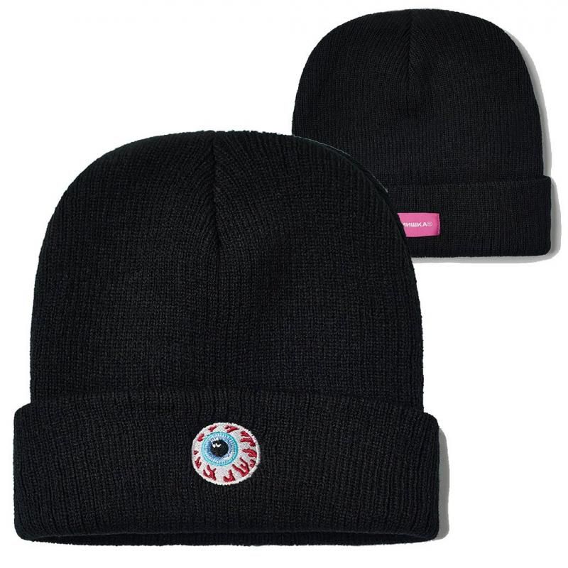 MISHKA Keep Watch Embroidered Beanie (BLACK/MSK-43-BLK)