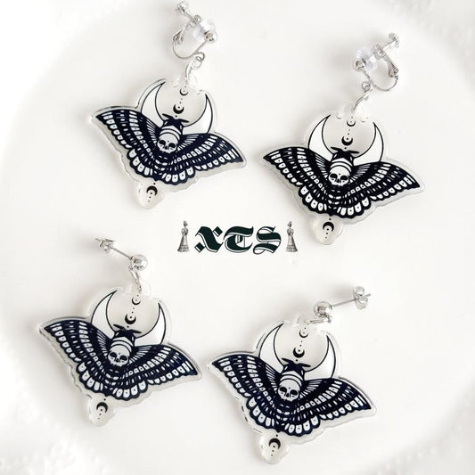 XTS Butterfly Skeleton ピアス イヤリング TS0317