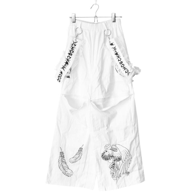 ACDC RAG ICHGO CHA~N Rib Angel Pants WHITE