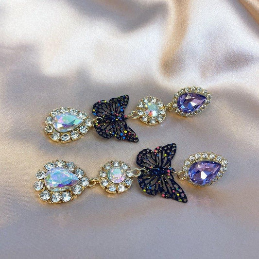 Purple Cream P596 ビジュー ピアス