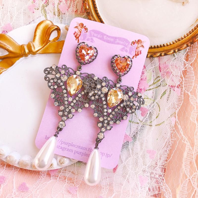 Purple Cream P486 ピアス