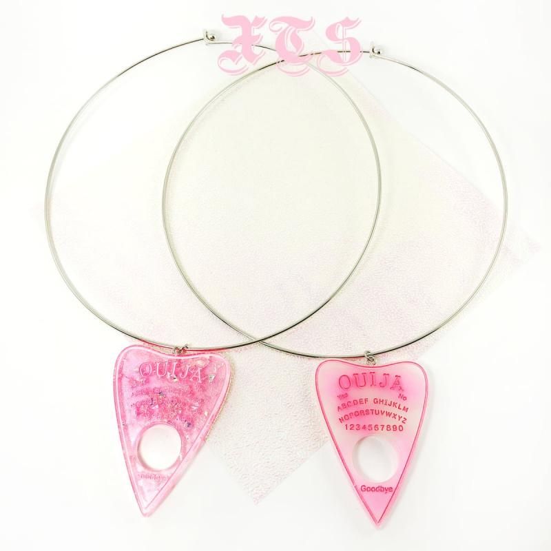 XTS ウィジャボード グリッター ピンク ネックレス SILVER PINK