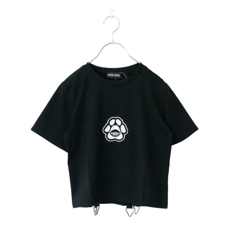 ACDC RAG chaaaos カオス チビTシャツ BLACK/WHITE