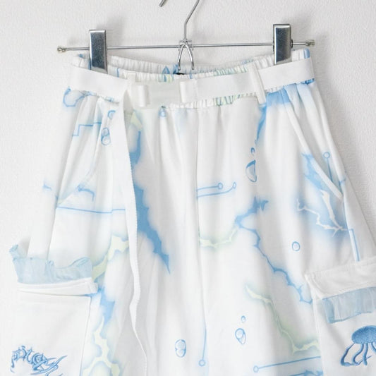 ACDC RAG クラゲサイバー ジッパーセパレート ロングパンツ BLUE WHITE