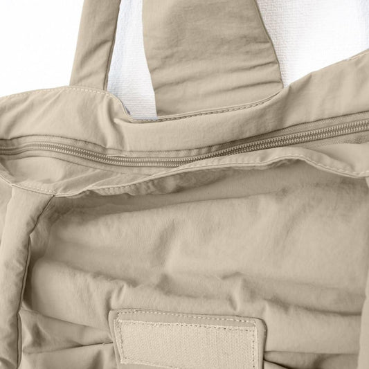 ナイロン 中綿 リボントート BEIGE