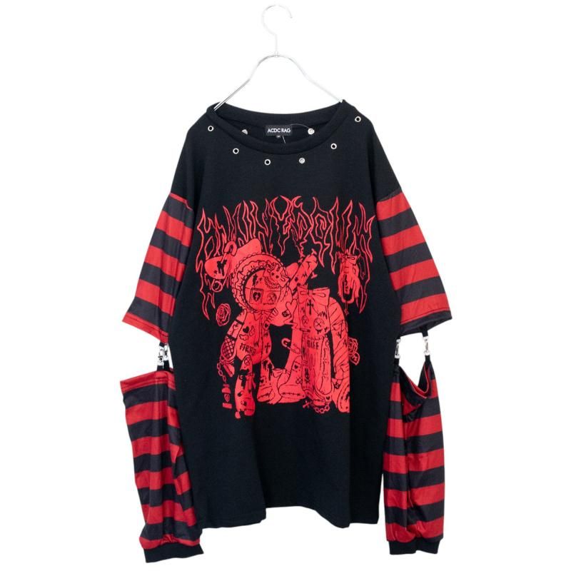 ACDC RAG PUNKY Bunny Long T-Shirt RED