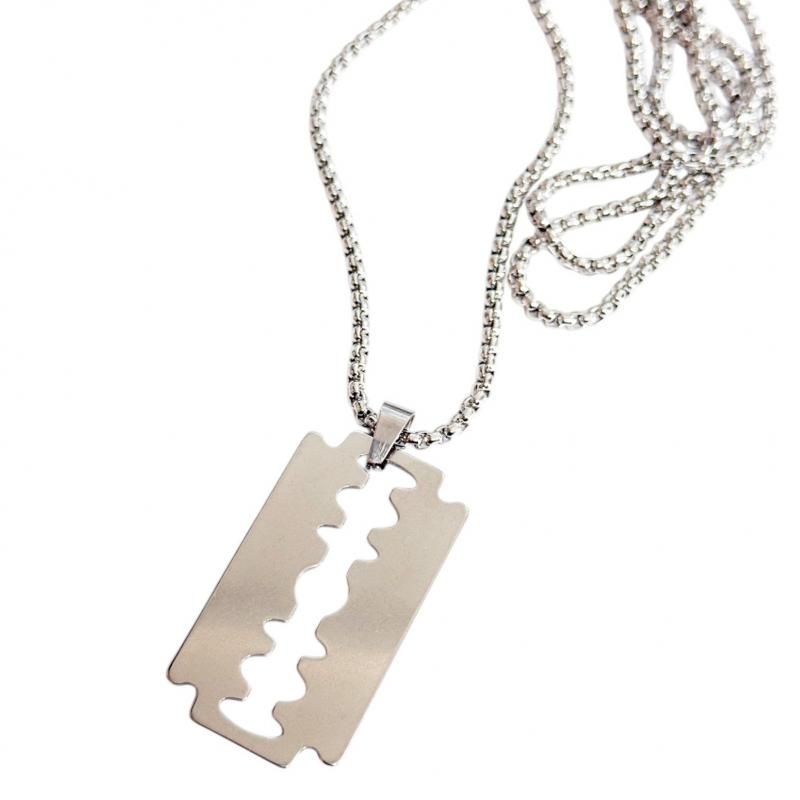 RAZOR カミソリ ネックレス シングル SILVER