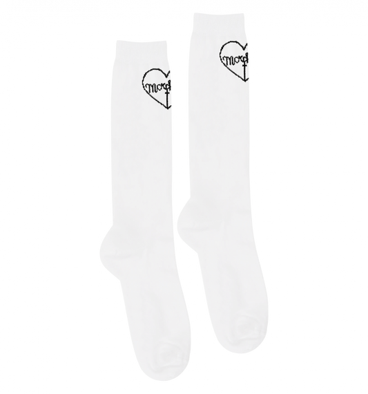 MORPH8NE ロゴ ハイソックス SAMPLE WHITE