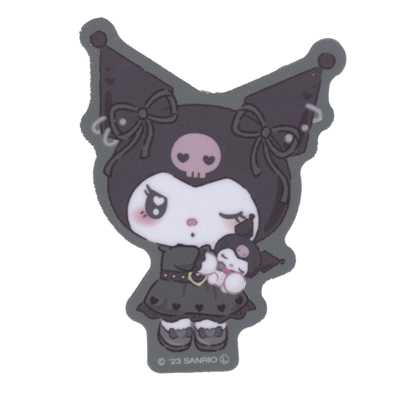 Sanrio Characters Kuromi Die-Cut Sticker, Sick, Gothic Lolita, Hyper Pop Brand, LCS-1574
