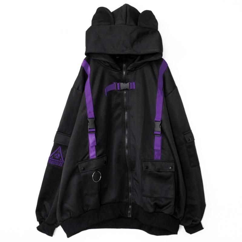 ACDC RAG CYBER PUNK Uzurai Jacket in Purple Black