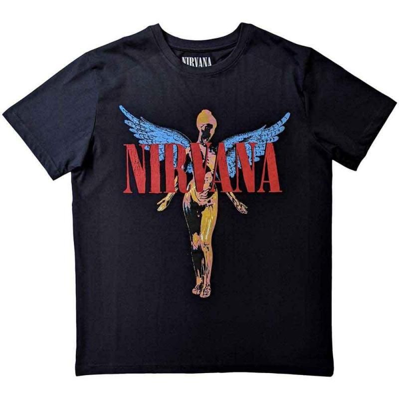 Nirvana Angelic 半袖 Tシャツ BLACK