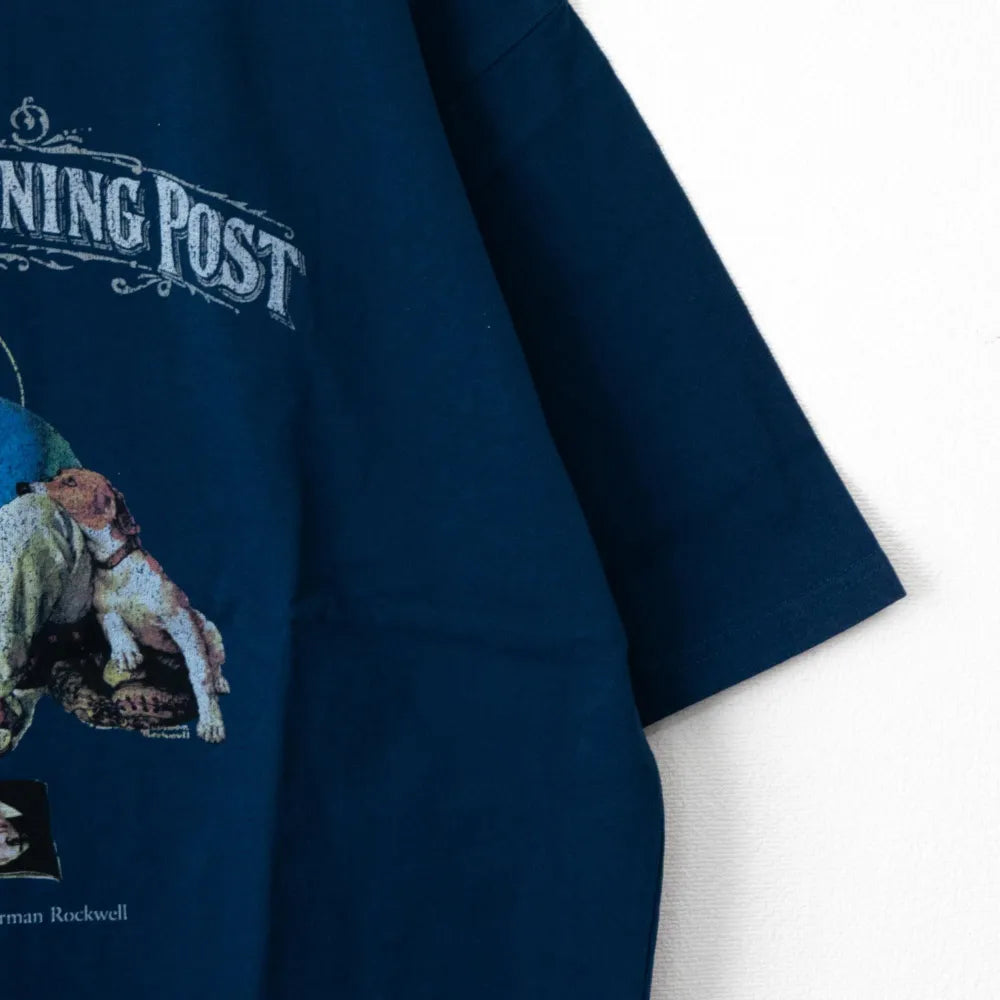 POST Covergirl プリント Tシャツ NAVY