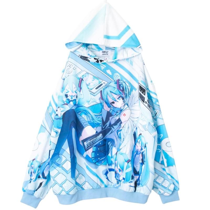 ACDC RAG Hatsune Miku Collaboration Series JCT-HM-PA-01 Pullover Hoodie WHITE