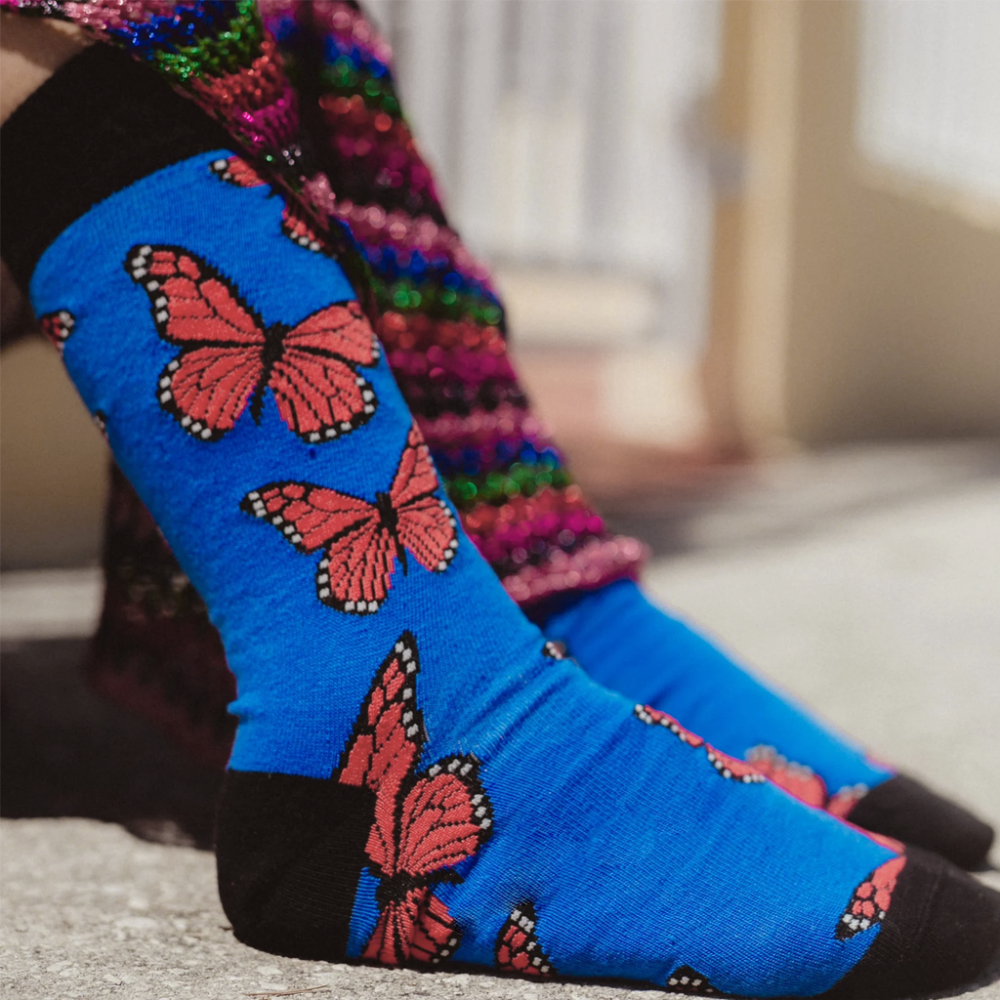 SOCKS TO BE YOU Monarch Butterflies Socks