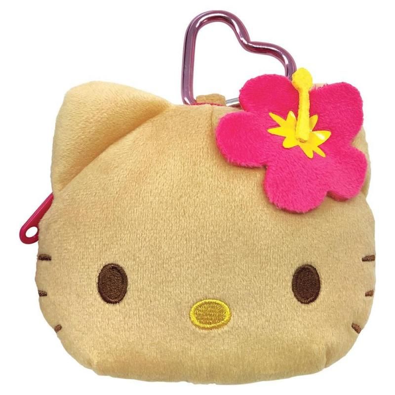 Sanrio Hello Kitty Zipper Mascot Plush Toy with Carabiner, Sunburn