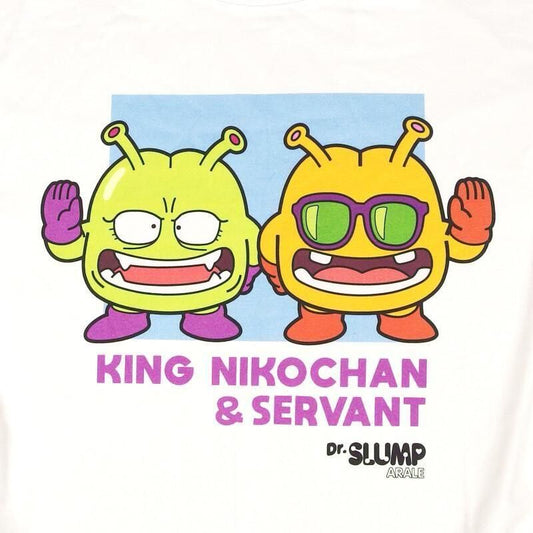 ドクタースランプ アラレちゃん ロンT ニコチャン大王 eplus1251 WHITE