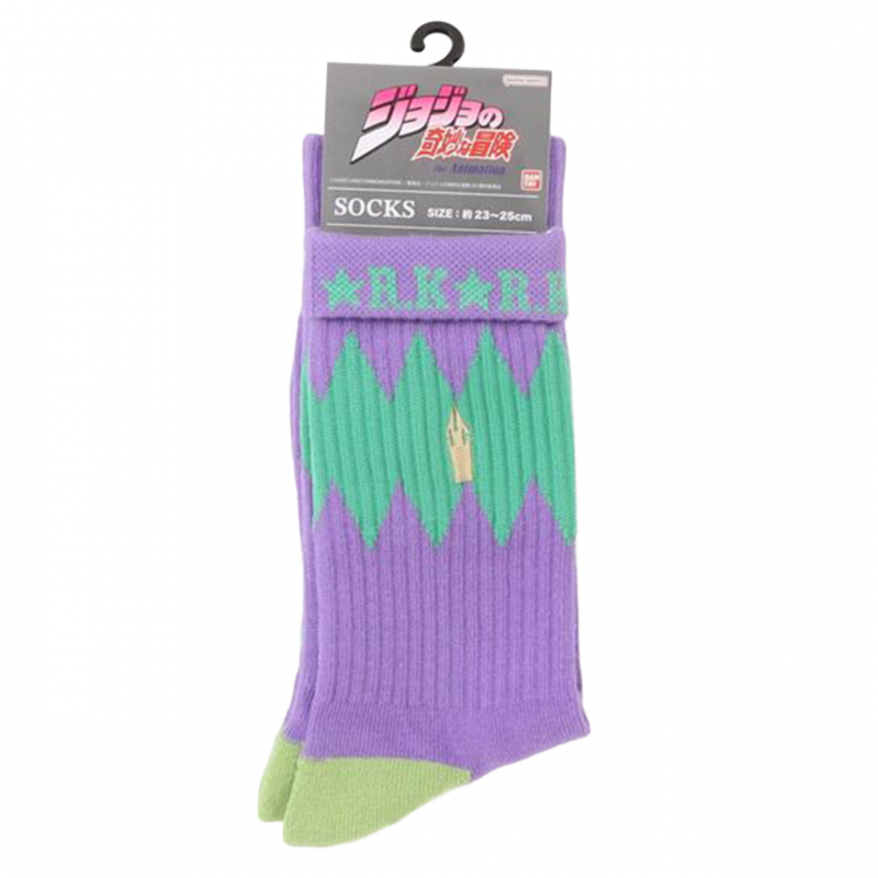 JoJo's Bizarre Adventure Diamond is Unbreakable Colorful Line Socks by Rohan Kishibe